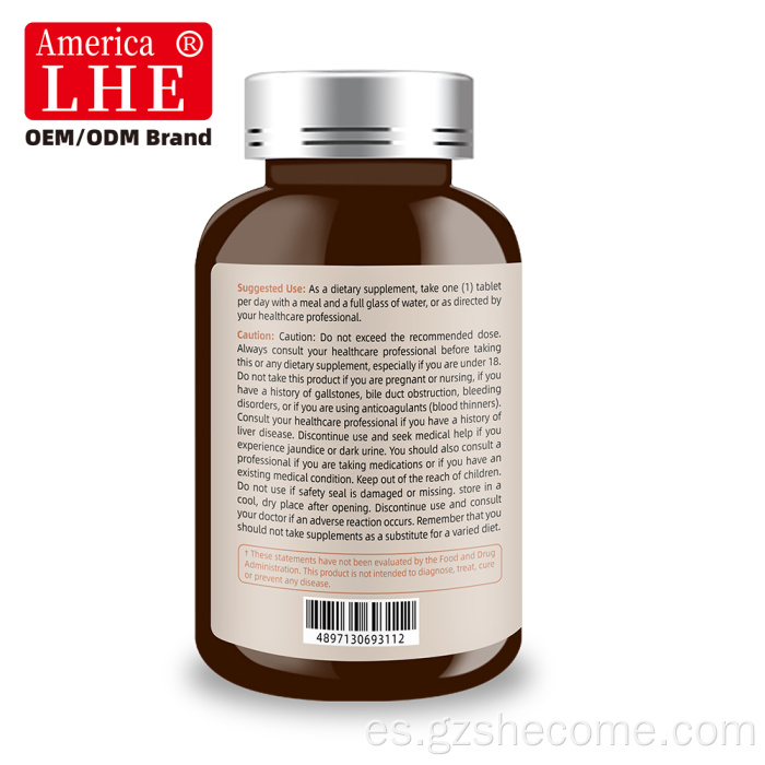 Tabletas de respuesta inflamatoria de cúrcuma Shecome Strength